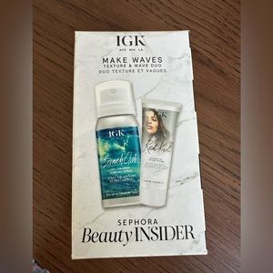 IGK volumizing texture spray and texture cream